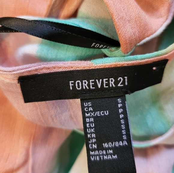 NWT Forever 21 light colored stripes small - Picture 6 of 12